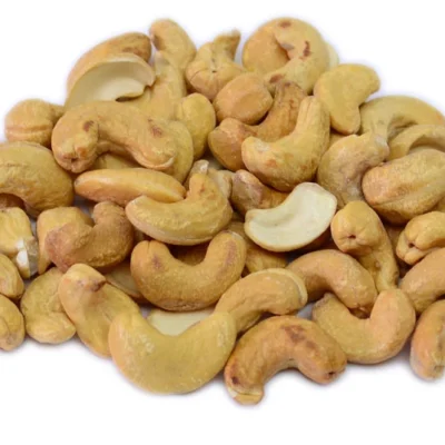 Organic Dry Roasted Cashews in a bowl with a golden, crunchy finish
